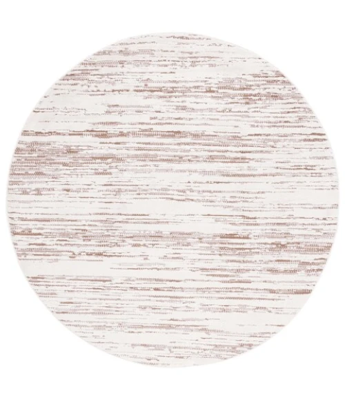 Safavieh Alamo ALM742 Taupe / Ivory 6'-7" X 6'-7" Round Area Rug