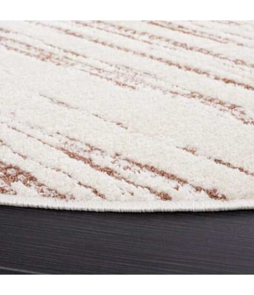 Safavieh Alamo ALM742 Taupe / Ivory 6'-7" X 6'-7" Round Area Rug