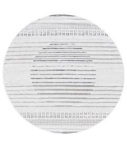 Safavieh Alamo ALM774 Ivory / Grey 6'-7" X 6'-7" Round Area Rug