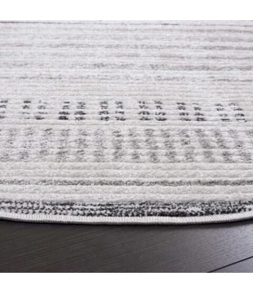 Safavieh Alamo ALM774 Ivory / Grey 6'-7" X 6'-7" Round Area Rug