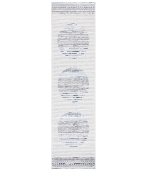 Safavieh Alamo ALM775 Ivory / Navy 2'-2" X 8' Runner Area Rug