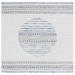 Safavieh Alamo ALM775 Ivory / Navy 6'-7" X 6'-7" Square Area Rug