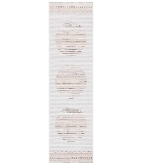 Safavieh Alamo ALM775 Ivory / Brown 2'-2" X 8' Runner Area Rug