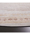 Safavieh Alamo ALM775 Ivory / Brown 6'-7" X 6'-7" Round Area Rug