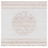 Safavieh Alamo ALM775 Ivory / Brown 6'-7" X 6'-7" Square Area Rug