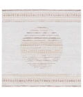 Safavieh Alamo ALM775 Ivory / Brown 6'-7" X 6'-7" Square Area Rug