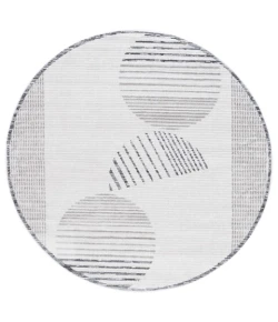 Safavieh Alamo ALM779 Ivory / Grey 6'-7" X 6'-7" Round Area Rug