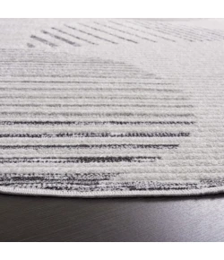 Safavieh Alamo ALM779 Ivory / Grey 6'-7" X 6'-7" Round Area Rug