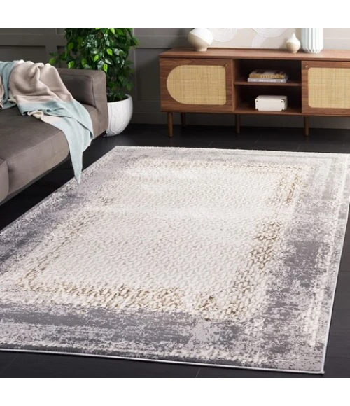 Safavieh Alenia ALN100 Ivory / Grey 6'-7" X 6'-7" Square Area Rug