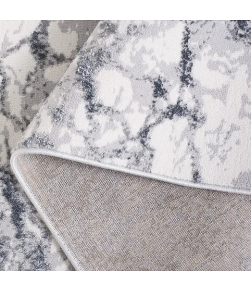 Safavieh Alenia ALN111 Grey / Dark Grey 5'-2" X 7' Rectangle Area Rug