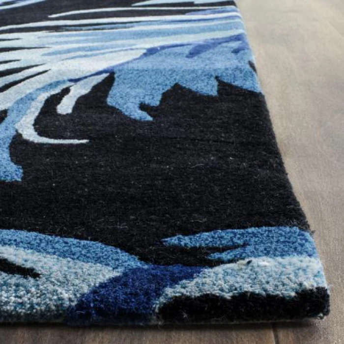 Safavieh Allure ALR121 Black / Blue 5' X 8' Rectangle Area Rug