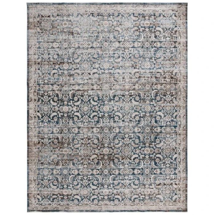 Safavieh Antique Patina ANP634 Blue / Beige 4' X 10' Rectangle Area Rug