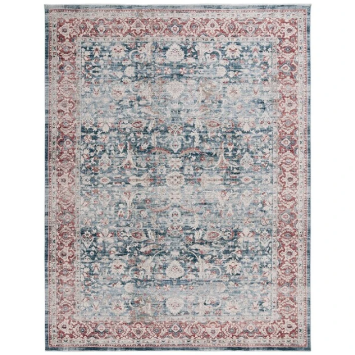 Safavieh Antique Patina ANP640 Blue / Rust 4' X 10' Rectangle Area Rug