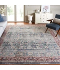 Safavieh Antique Patina ANP640 Blue / Rust 5'-3" X 7'-7" Rectangle Area Rug