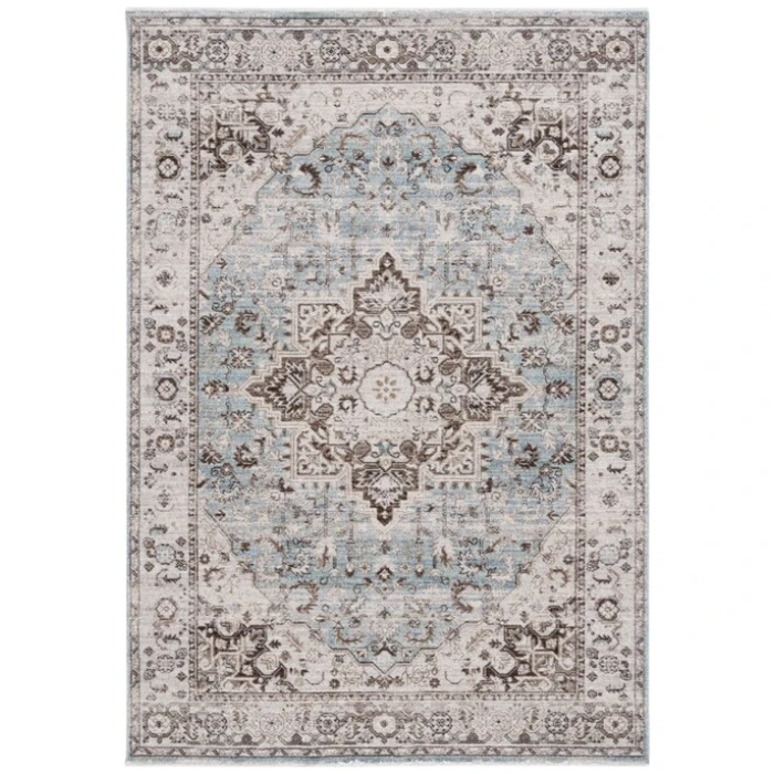 Safavieh Antique Patina ANP644 Grey / Blue 4' X 10' Rectangle Area Rug