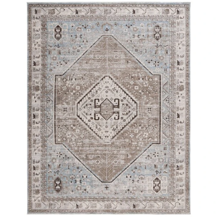 Safavieh Antique Patina ANP646 Blue / Beige 4' X 10' Rectangle Area Rug