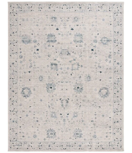 Safavieh Antique Patina ANP656 Ivory / Blue 2'-4" X 8' Runner Area Rug