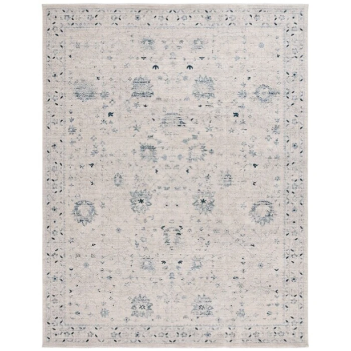 Safavieh Antique Patina ANP656 Ivory / Blue 4' X 10' Rectangle Area Rug