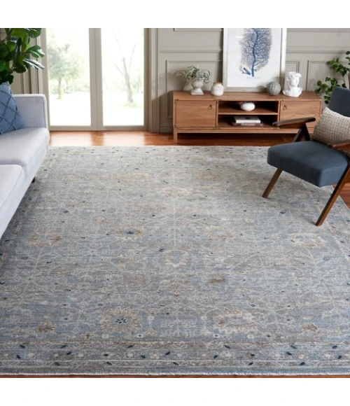Safavieh Antique Patina ANP656 Blue / Ivory 10'-0" x 12'-9" Rectangle Area Rug