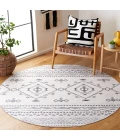 Safavieh Arizona ARZ104 Beige / Charcoal 6' X 6' Round Area Rug