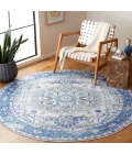 Safavieh Arizona ARZ105 Beige / Blue 6' X 6' Round Area Rug