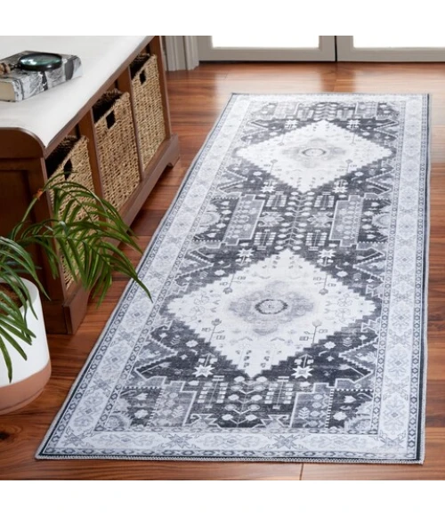 Safavieh Arizona ARZ107 Grey Green / Ivory 2'-6" X 8' Runner Area Rug