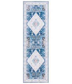 Safavieh Arizona ARZ107 Navy / Ivory 2'-6" X 8' Runner Area Rug