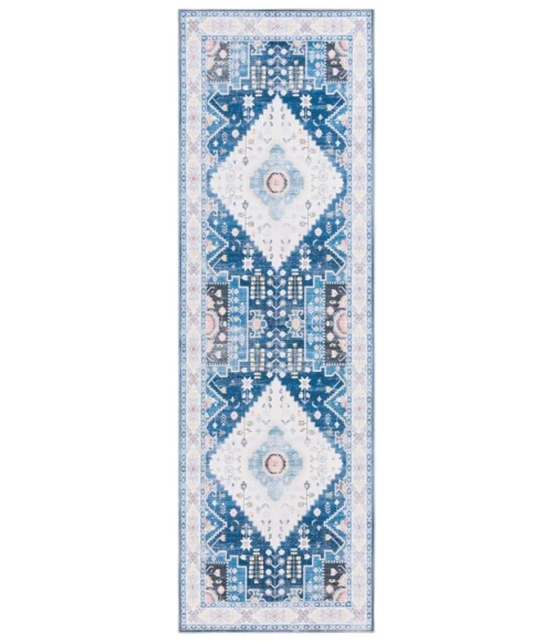 Safavieh Arizona ARZ107 Navy / Ivory 2'-6" X 8' Runner Area Rug