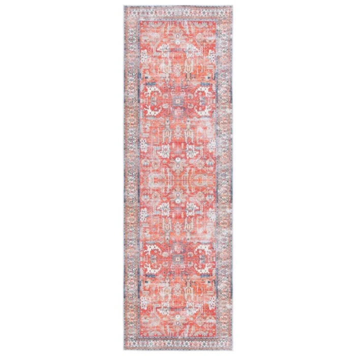 Safavieh Arizona ARZ119 Rust / Aqua 2'-6" X 8' Runner Area Rug