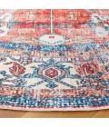 Safavieh Arizona ARZ119 Rust / Aqua 6' X 6' Round Area Rug