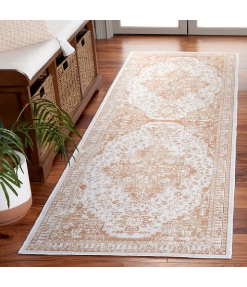 Safavieh Arizona ARZ127 Beige / Gold 2'-6" X 8' Runner Area Rug