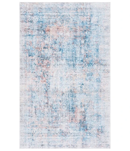 Safavieh Arizona ARZ539 Blue / Rust 6' X 6' Square Area Rug