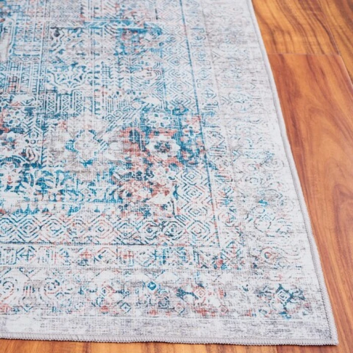 Safavieh Arizona ARZ539 Blue / Rust 8' X 10' Rectangle Area Rug