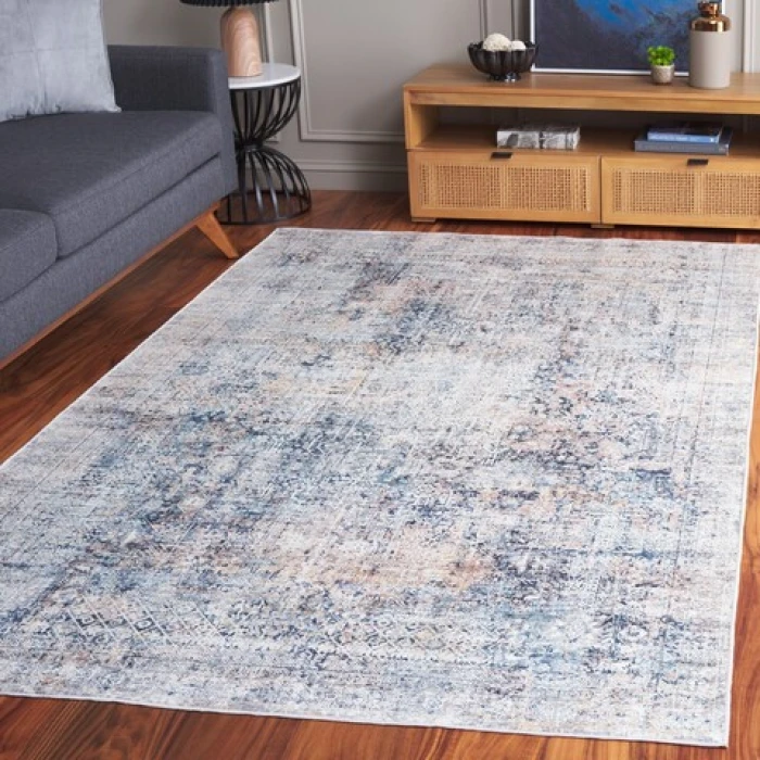Safavieh Arizona ARZ539 Navy / Beige 2'-6" X 8' Runner Area Rug