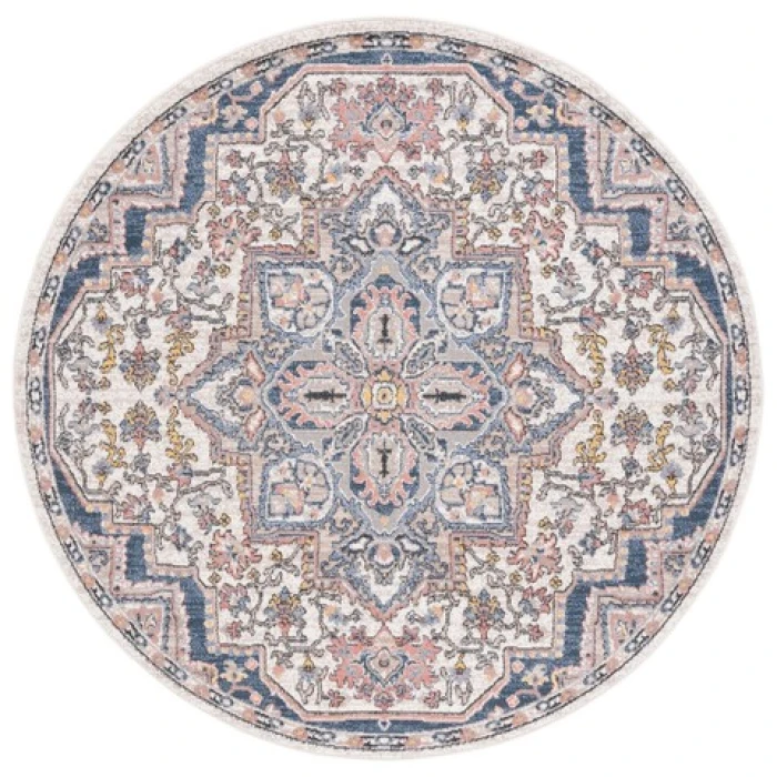 Safavieh Astoria ASA400 Ivory / Beige 6'-7" X 6'-7" Round Area Rug