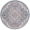 Safavieh Astoria ASA400 Blue / Beige 6'-7" X 6'-7" Round Area Rug