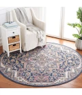 Safavieh Astoria ASA400 Blue / Beige 6'-7" X 6'-7" Round Area Rug