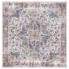 Safavieh Astoria ASA402 Ivory / Blue Rust 6'-7" X 6'-7" Square Area Rug