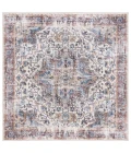 Safavieh Astoria ASA402 Ivory / Blue Rust 6'-7" X 6'-7" Square Area Rug