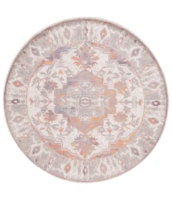 Safavieh Astoria ASA406 Beige / Ivory 6'-7" X 6'-7" Round Area Rug