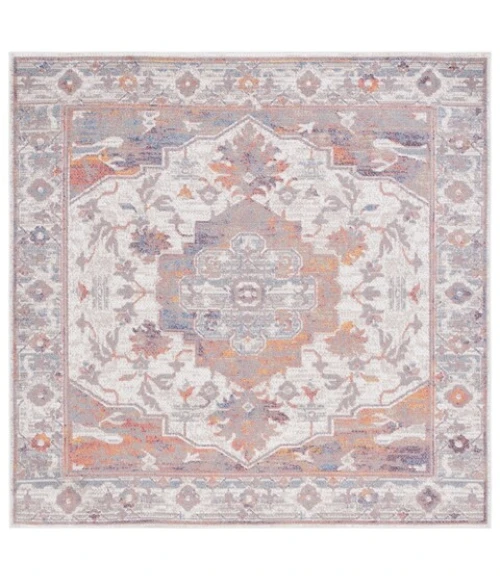 Safavieh Astoria ASA406 Beige / Ivory 6'-7" X 6'-7" Square Area Rug