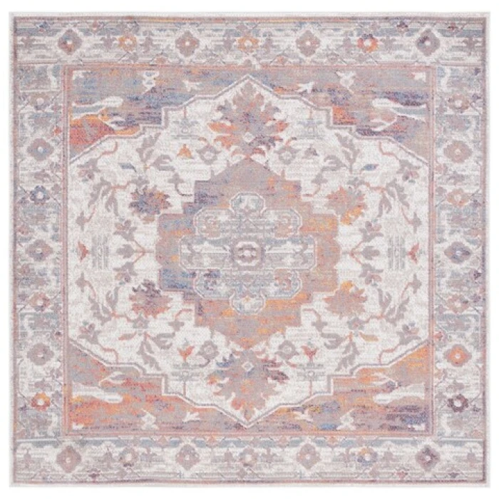 Safavieh Astoria ASA406 Beige / Ivory 6'-7" X 6'-7" Square Area Rug