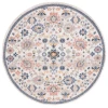 Safavieh Astoria ASA410 Beige / Blue 6'-7" X 6'-7" Round Area Rug