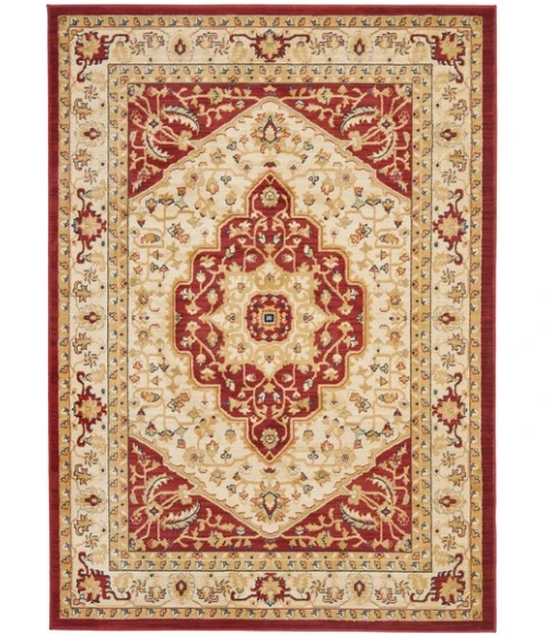 Safavieh Austin AUS1580 Creme / Red 8' X 11' Rectangle Area Rug