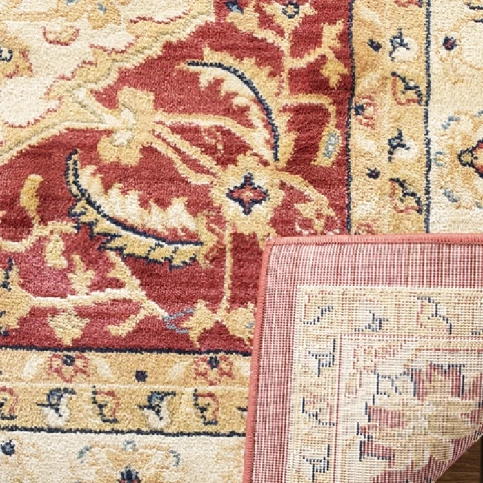 Safavieh Austin AUS1580 Creme / Red 9'-6" X 13' Rectangle Area Rug