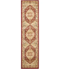 Safavieh Austin AUS1580 Red / Creme 2'-3" X 8' Runner Area Rug
