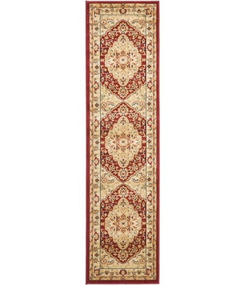 Safavieh Austin AUS1580 Red / Creme 2'-3" X 8' Runner Area Rug