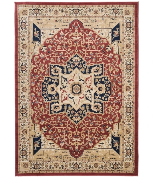 Safavieh Austin AUS1590 Red / Creme 4' X 5'-7" Rectangle Area Rug