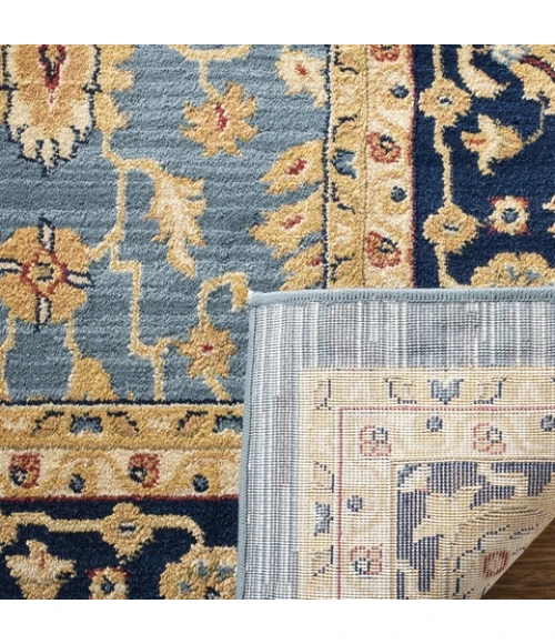 Safavieh Austin AUS1620 Light Blue / Navy 2'-3" X 8' Runner Area Rug