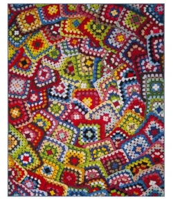 Safavieh Aztec AZT210 Green / Multi 8' X 10' Rectangle Area Rug